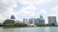 The Esplanade, in Marina Bay, Singapore. Royalty Free Stock Photo